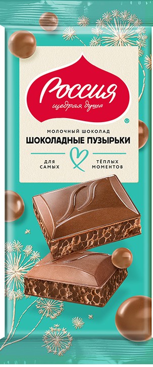 Шоколад Nestle Россия Щедрая Душа молочный пористый 70г