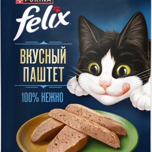 Корм д/кош Felix Вкусный паштет курица-кролик м/у 75г