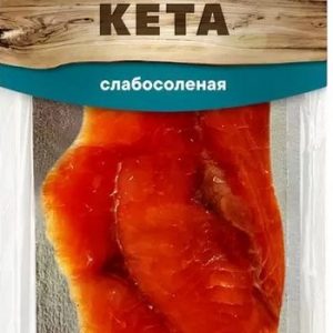 Кета Атлантика филе-ломтик с/с в/у 90г
