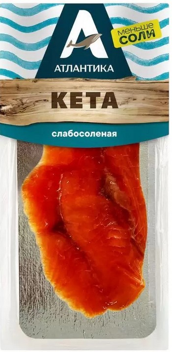 Кета Атлантика филе-ломтик с/с в/у 90г