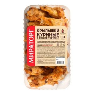 Крылышки Мираторг куриные в соусе Терияки охл 300г