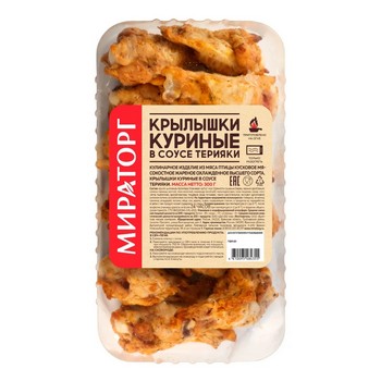 Крылышки Мираторг куриные в соусе Терияки охл 300г