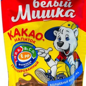Какао Белый мишка растворимое гранулир с вит С м/у 150г