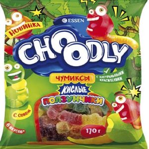 Мармелад Эссен Чудли кислые ползунчики м/у 170г