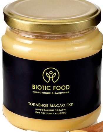 Масло Биотик Фуд топленое гхи без лактозы 99% 380г