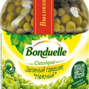 Горошек Bonduelle зеленый Нежный ст/б твист 530г/580мл