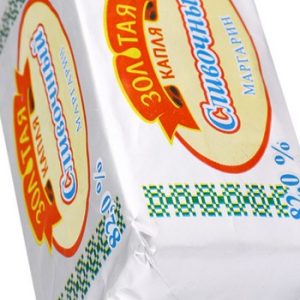 Маргарин Золотая капля Сливочный 82% 230г СЗМЖ