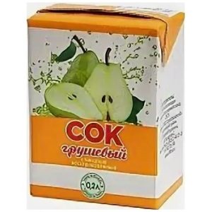 Сок Ширококарамышский грушевый с мякотью т/п 0,2л