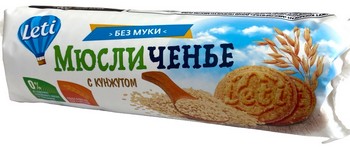 Мюсли Лети Мюсличенье с кунжутом б/муки м/у 220г