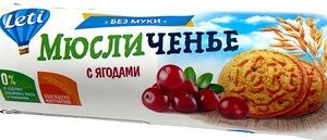 Мюсли Лети Мюсличенье с ягодами б/муки м/у 220г