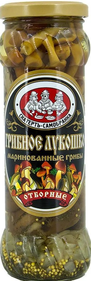 Грибное лукошко Скатерть-Самобранка зеленый ст/б 370мл