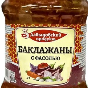 Баклажаны Давыдовский продукт с фасолью ст/б 450г