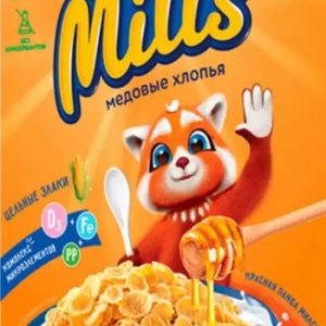 Хлопья Мини Милс кукурузные медовые, обогащенные витаминами и железом к/у 200г