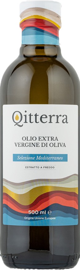 Масло Qitterra Cicilia Средиземноморское E.V. 0,8% оливковое Бонолио СРЛ с/б 500мл