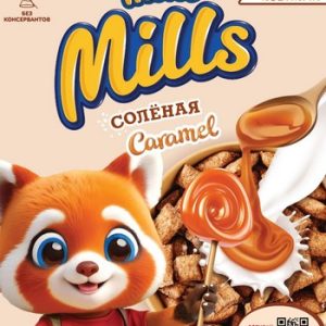 Подушечки Мини Милс с начинкой со вкусом соленой карамели к/у 200г