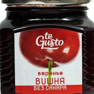 Варенье Te Gusto вишневое без сахара твист ст/б 300г
