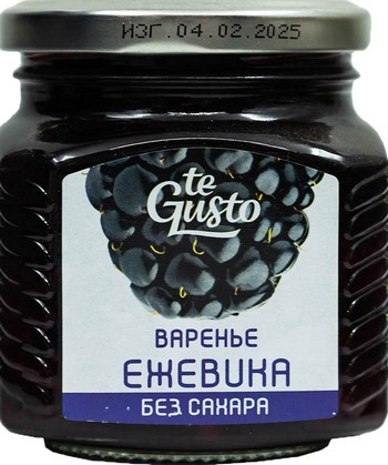 Варенье Te Gusto из ежевики без сахара твист ст/б 300г