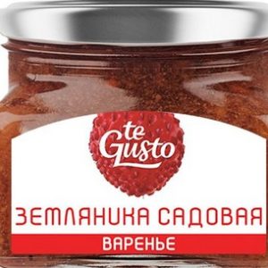 Варенье Te Gusto из земляники твист ст/б 430г