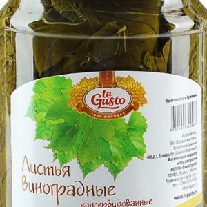 Виноградные листья Te Gusto консервированные твист ст/б 660г