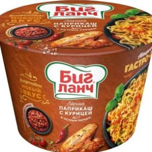Лапша Биг Ланч Паприкаш с курицей и острым перцем ст 90г