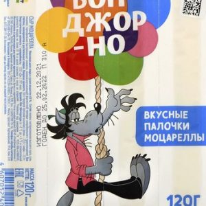 Сыр Бонджорно Моцарелла палочки 45% т/у 120г без змж