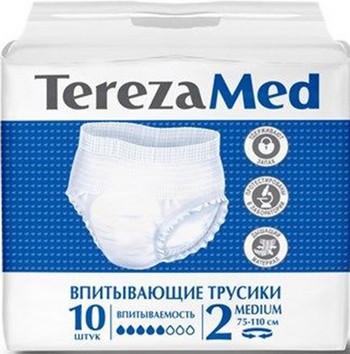 Подгузники-трусики Tereza Med д/взрослых Medium 10шт