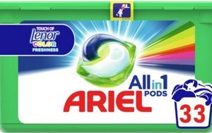 Капсулы д/стирки Ariel Pods All in 1 Touch of Lenor 33шт