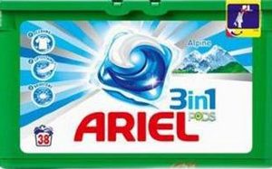Капсулы д/стирки Ariel Pods All in 1 Alpine 38шт