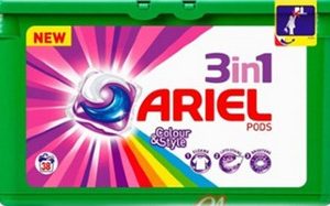 Капсулы д/стирки Ariel Pods All in 1 Color 38шт
