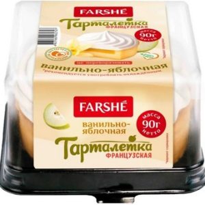 Пирожное Фарше Тарталетка французская ванильно-яблочная 90г