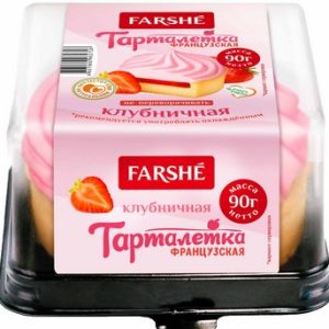 Пирожное Фарше Тарталетка французская клубничная 90г
