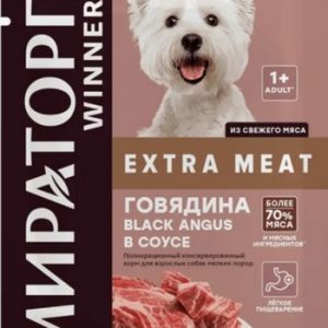 Корм д/собак Мираторг Extra Meat говядина в соусе м/у 80г
