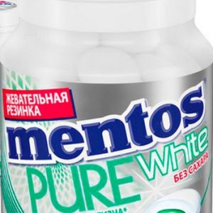 Жев.резинка Mentos нежная мята банка 54г