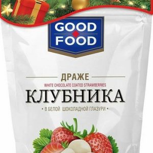 Драже Гуд-Фуд Клубника в белой глазури 150г