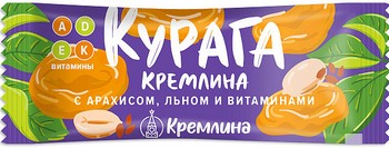 Батончик Кремлина Курага с арахисом, льном и витаминами в глаз 30г