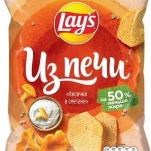 Чипсы Лейс из печи лисички в сметане 81г