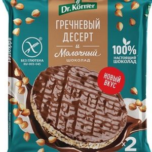 Хлебцы Д-р Корнер Гречневый десерт и молочный шоколад м/у 34г