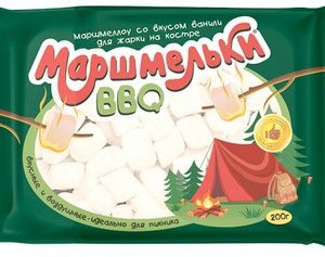 Маршмеллоу Меренга Маршмельки ББКью с ароматом ванили 200г