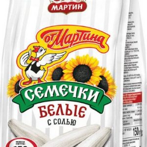 Семена подсолнечника от Мартина белые с солью м/у 150г