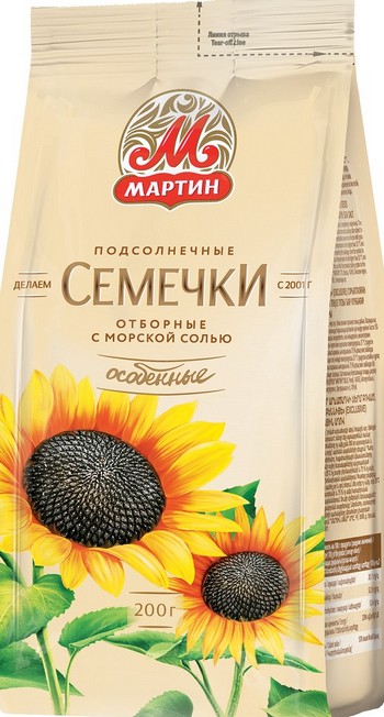 Семена подсолнечника от Мартина особенные с морской солью м/у 200г