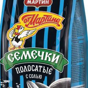 Семена подсолнечника от Мартина отборные полосатые с солью м/у 250г