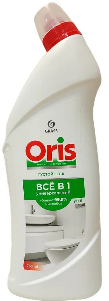 Средство чистящее Grass Oris универсальный гель д/санузлов все в1 750мл