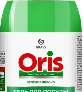 Средство д/мытья посуды Grass Oris зелёное яблоко 1л