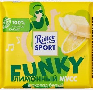 Шоколад Ritter Sport белый с лимонный мусс 100г