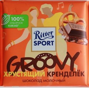 Шоколад Ritter Sport молочный с кусочками кренделя 100г