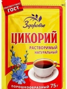 Цикорий Здоровье порошок зип-пакет 75г