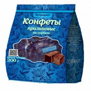 Конфеты Петродиет пралиновые на сорбите м/у 200г