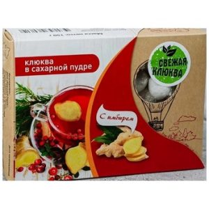 Драже Красный город Клюква в сахарной пудре с имбирем к/у 120г