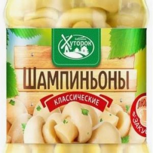 Грибы Бабушкин хуторок шампиньоны марин классич ст/б твист 450мл