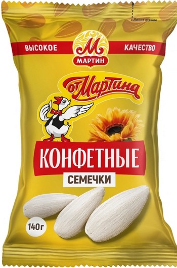 Семена подсолнечника от Мартина конфетные 160г